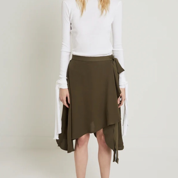 J.W. Anderson Silk Wrap Skirt - Picture 6 of 13
